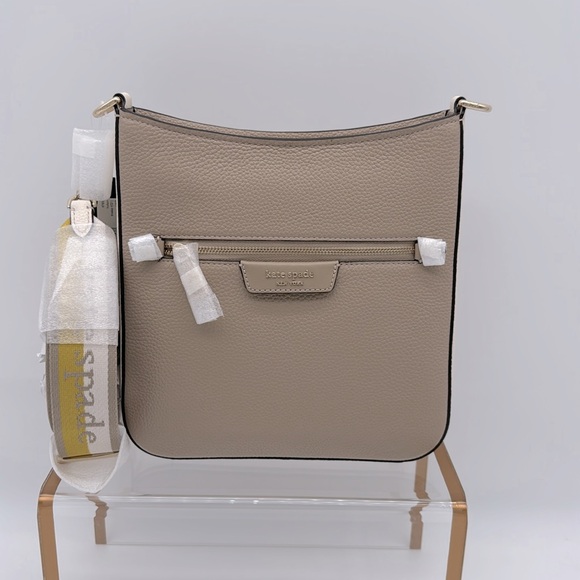 Kate Spade HUDSON messenger crossbody bag Timeless Taupe Multi - Picture 1 of 16